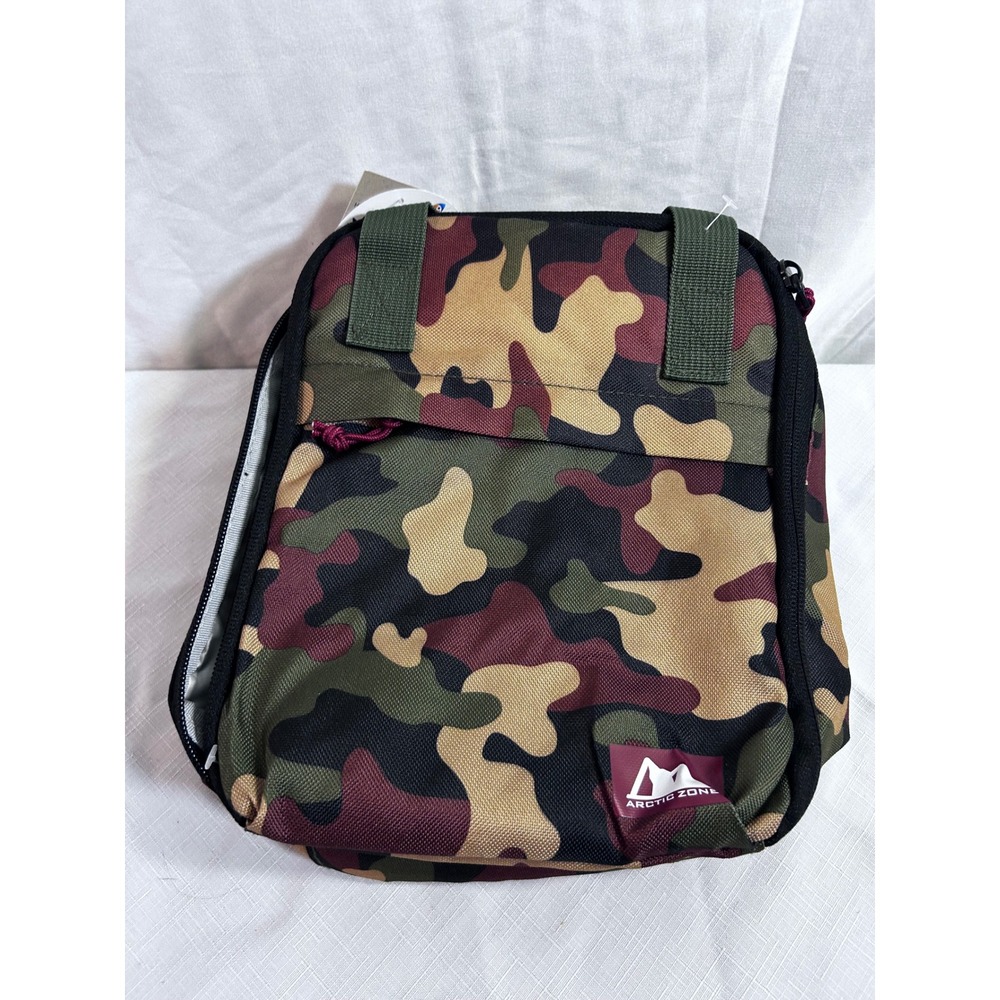 Arctic Zone Insulated Lunch Bag OS Multicolor Camo Microban Kids